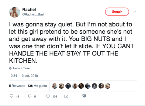 Se puso ruda la mujer de Poyer al decir que se iba a quedar callada pero no iba a permitir que esta supuesta amante se saliera con la suya.