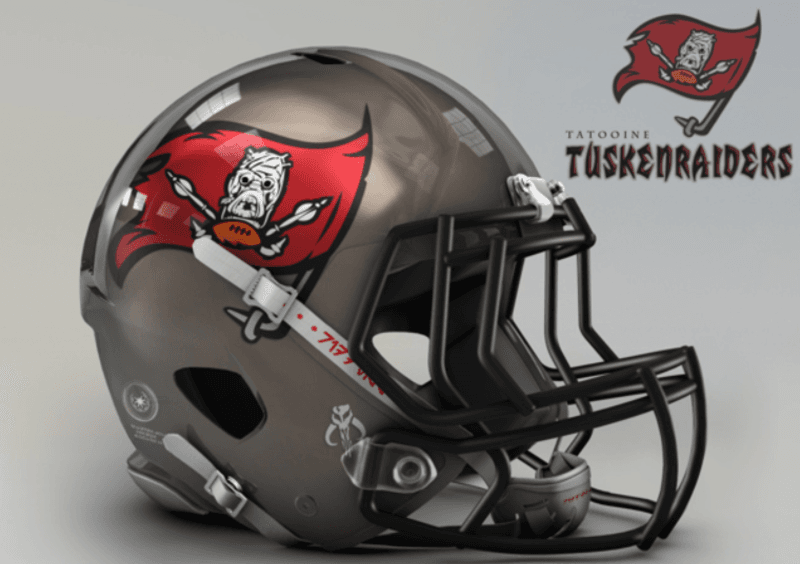 <b>Tampa Bay Buccaneers</b>
<br>La nueva casa de Tom Brady, así es el caso de los Tatooine Tuskenraiders.