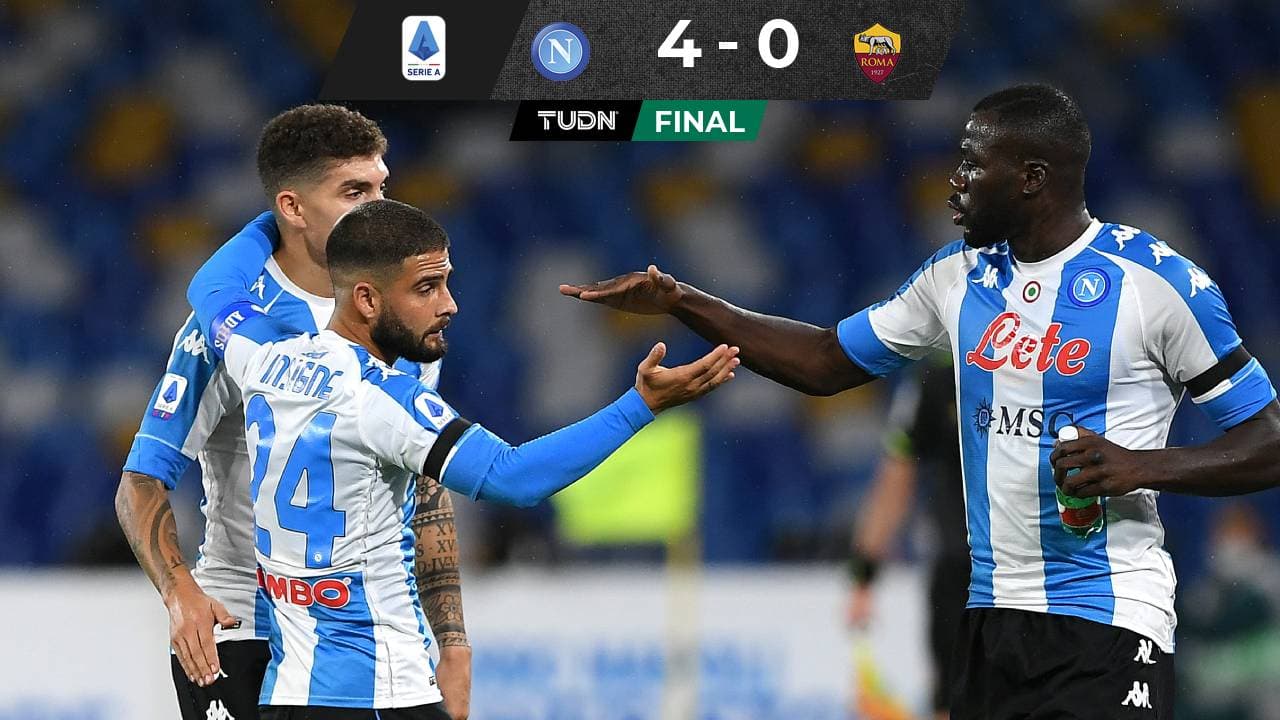 'Chucky' Lozano jugó un partidazo en goleada de Napoli a Roma