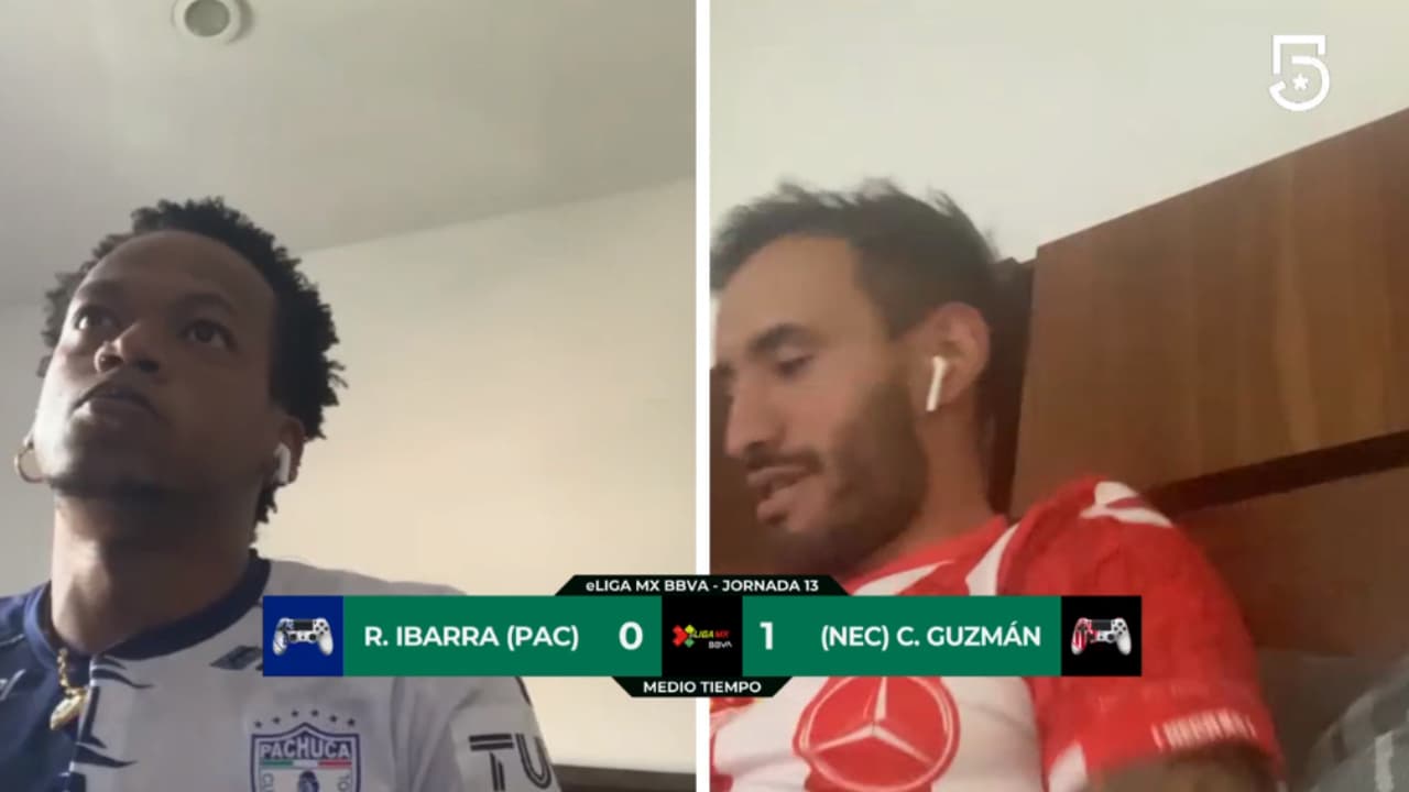 En un duelo desangelado, Carlos Guzmán de Necaxa venció 2-0 a Romario Ibarra, representante del Pachuca en la eLiga MX.