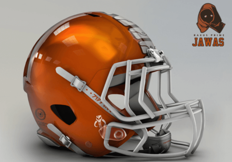 <b>Cleveland Browns</b>
<br>Sobrio, elegante, así es el Raxus Prime Jawas.