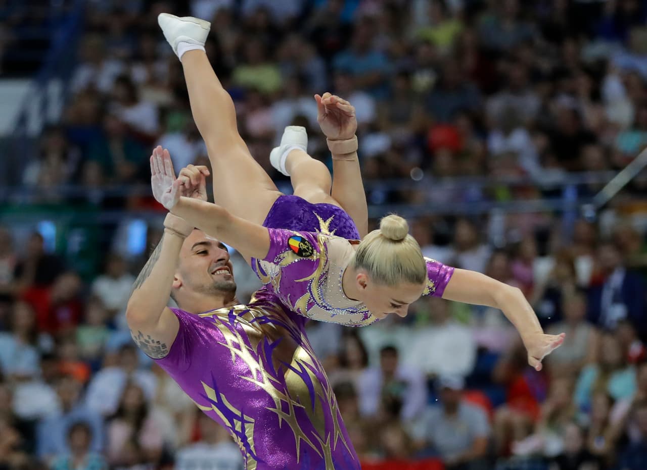 La competencia de gimnasia artística en los Juegos Europeos, parte del ciclo olímpico a Tokio 2020, es una exhibición de elegancia, fuerza y flexibilidad espectacular en Bielorrusia.