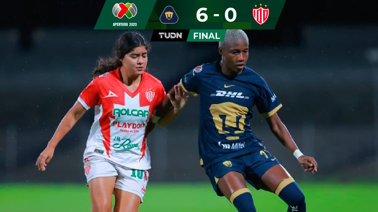 Pumas golea a Necaxa en noche de récord para Desirée Monsiváis