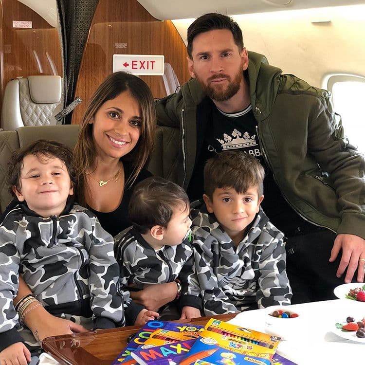 Lionel Messi ha mostrado en las redes sociales lo unido que es a sus hijos y su familia.