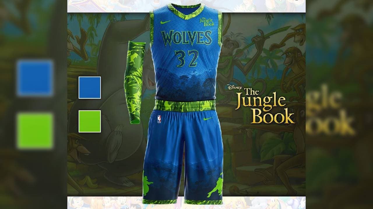 Los Minnesota Timberwolves fueron honrados por 'The Jungle Book' o 'El libro de la selva'.