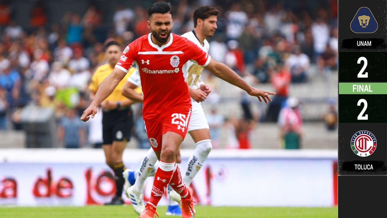 Toluca se estrella ante Pumas y se queda sin liguilla