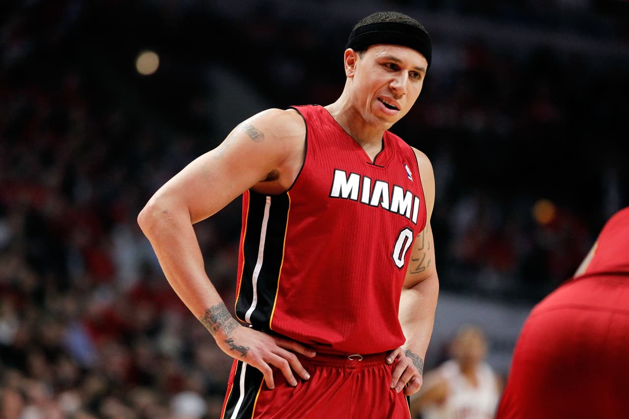 Mike Bibby con el Miami Heat.