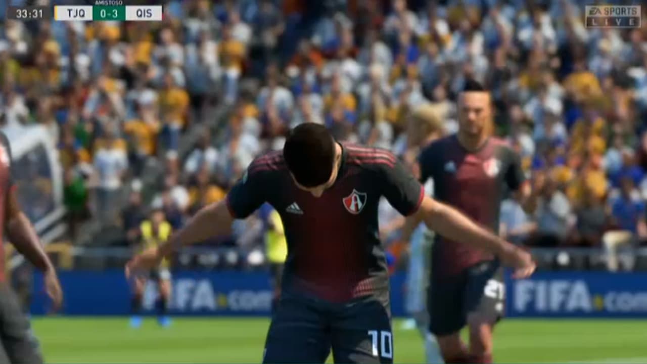 Luciano Acosta, el representante de Atlas, hizo lo que quiso con Francisco Venegas que no mostró habilidad en el futbol virtual.