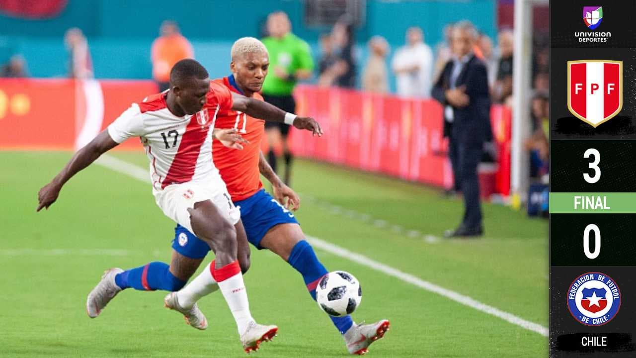 Y sigue México... Perú goleó a Chile en el 'clásico del Pacífico'