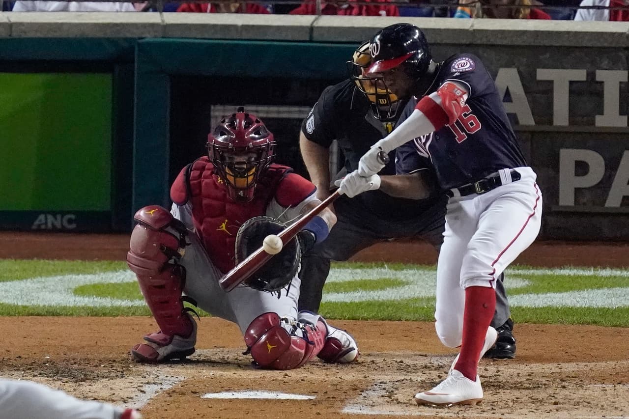 Los Nationals lucen dominantes y aplastan 8-1 a los Cardinals para enfilarse a la Serie Mundial.