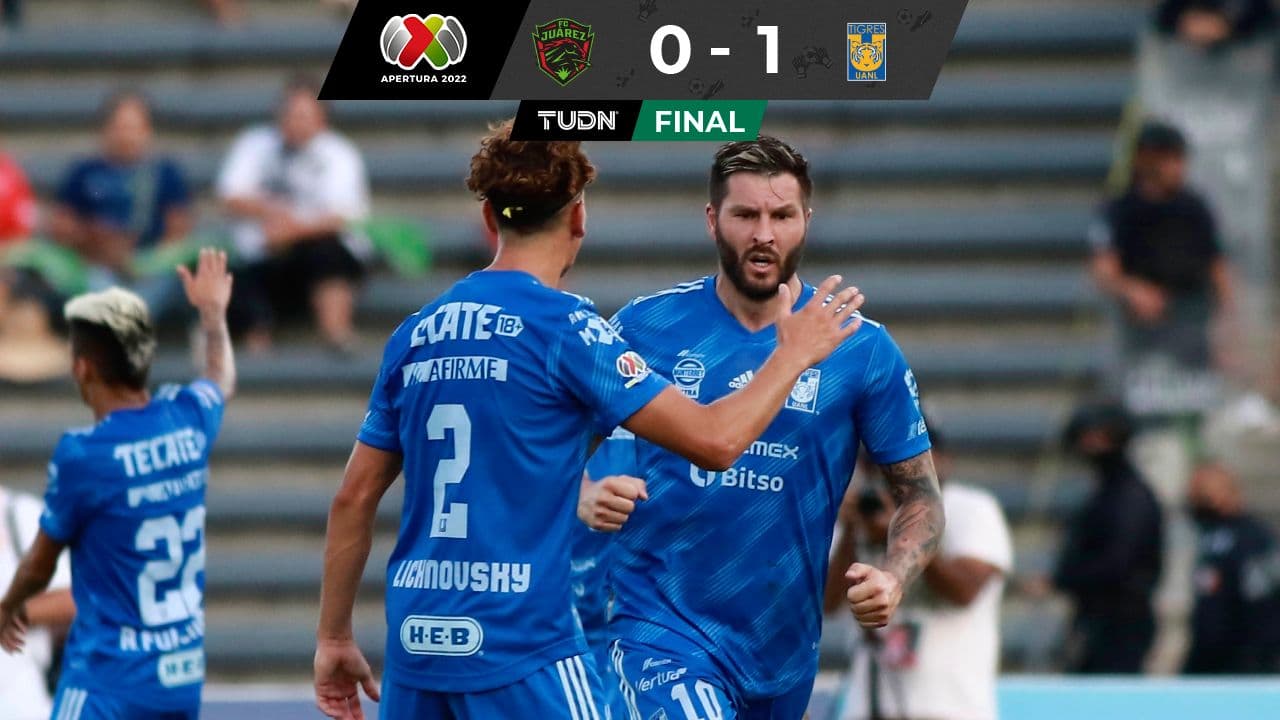 Tigres vence a Juárez con gol de Gignac y a pesar de una roja