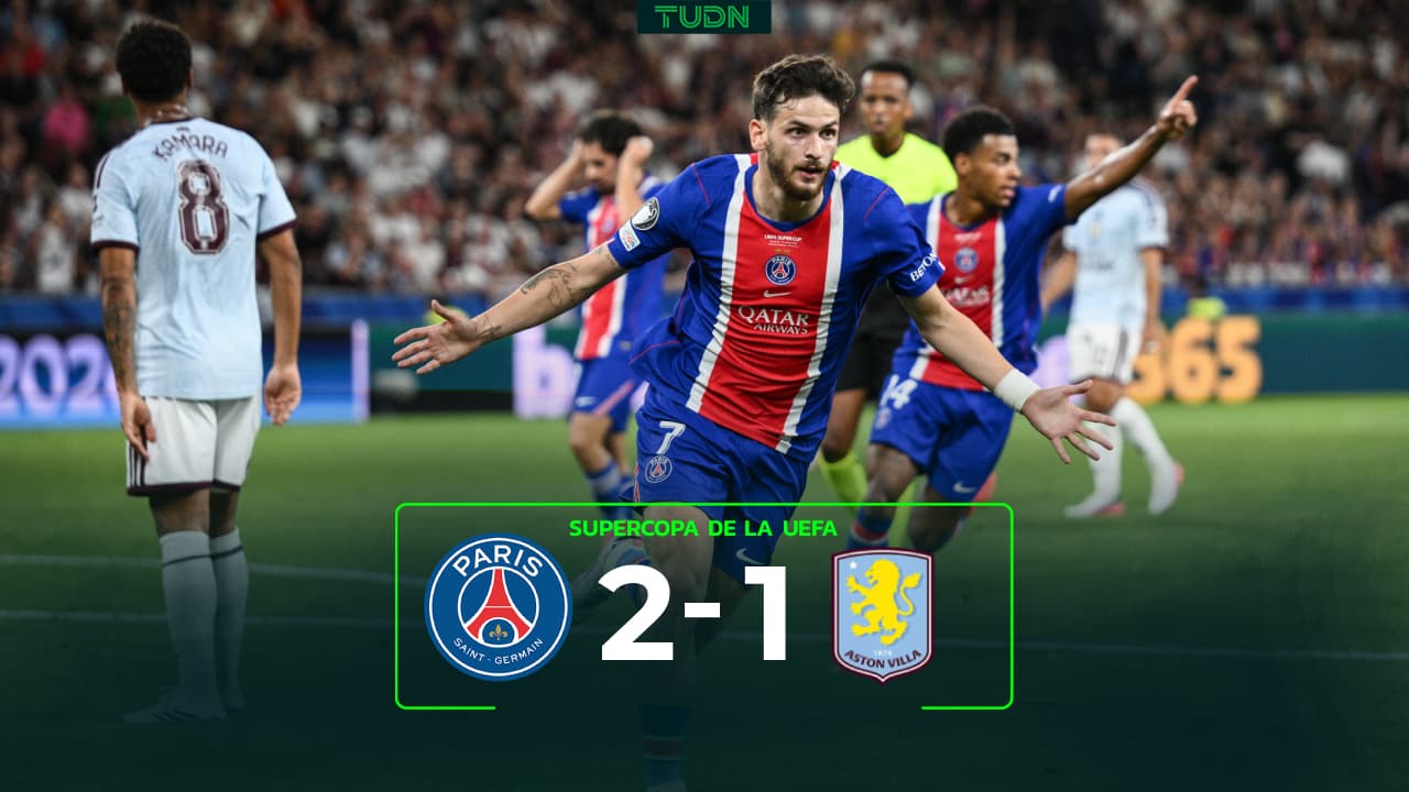 PSG vs. Aston Villa: goles, resultado y resumen de la Final Supercopa de Europa 2026