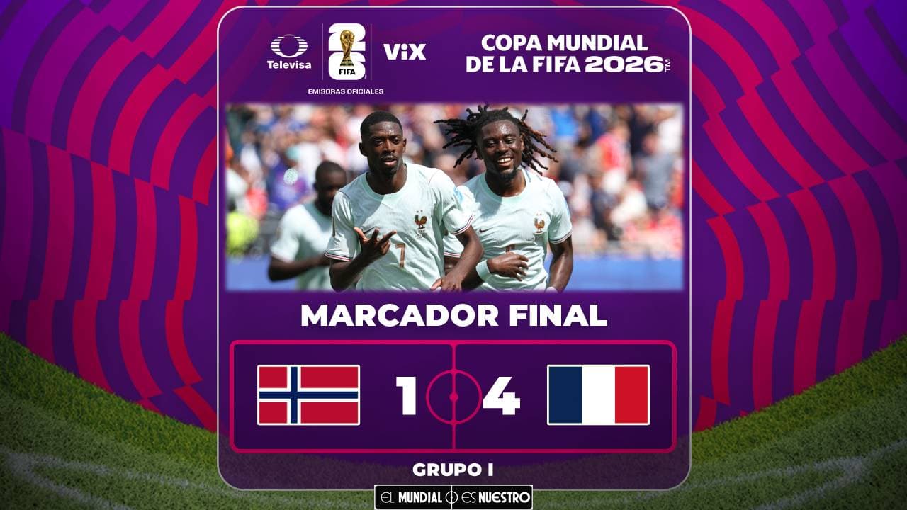 Sin Haaland, Noruega pierde con hat-trick de Dembélé