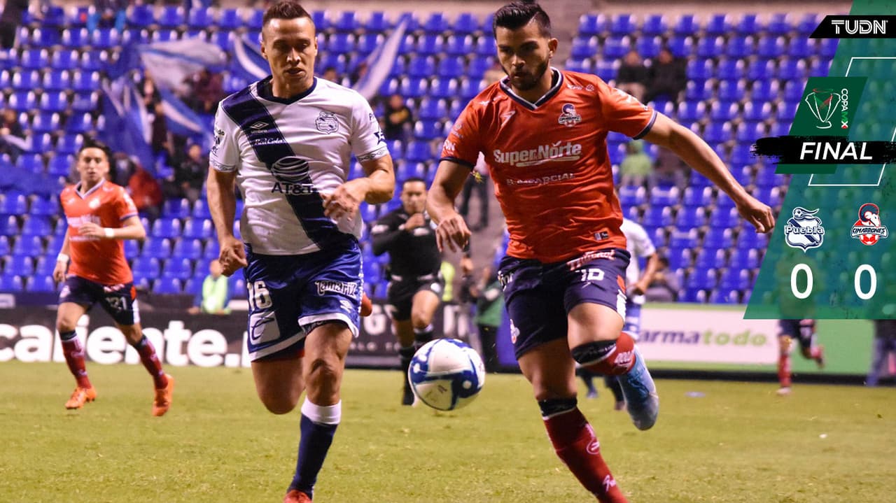 Puebla y Cimarrones no pasan del empate y se van de la Copa MX