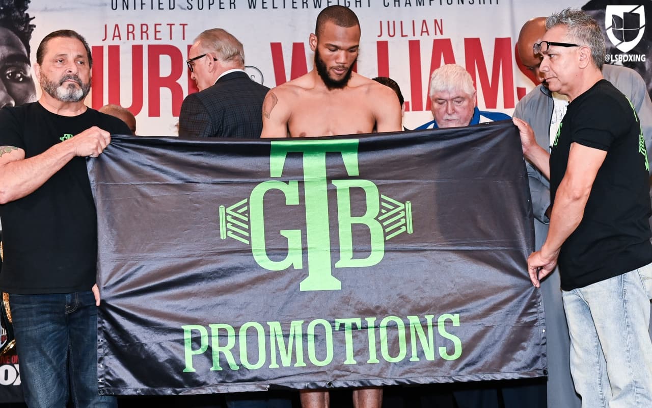 Jarrett Hurd expondrá sus cetros superwélter de la AMB y FIB ante Julian Williams este sábado en la pelea estelar en Fairfax, Va.