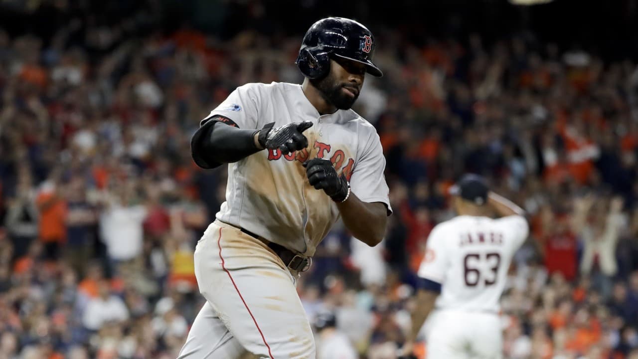 Jackie Bradley Jr. es el MVP de la Serie de Campeonato de la Liga Americana