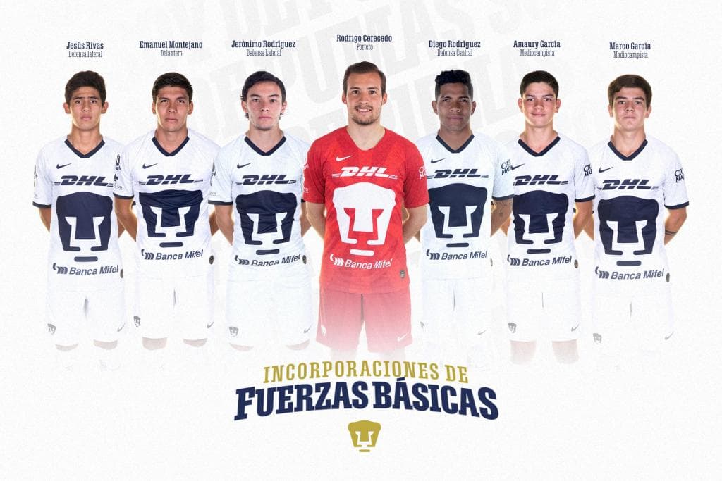 Siete canteranos de Pumas para el Clausura 2020