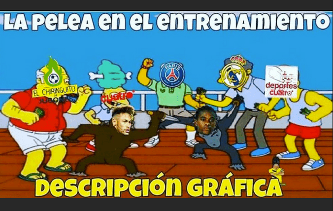 La pelea entre Neymar y Nélson Semedo durante un entrenamiento del Barcelona en Estados Unidos ha provocado al reacción de los usuarios en las redes sociales, que se burlan del jugador por su relación con el defensa portugués en medio la novela por su posible traspaso al PSG.