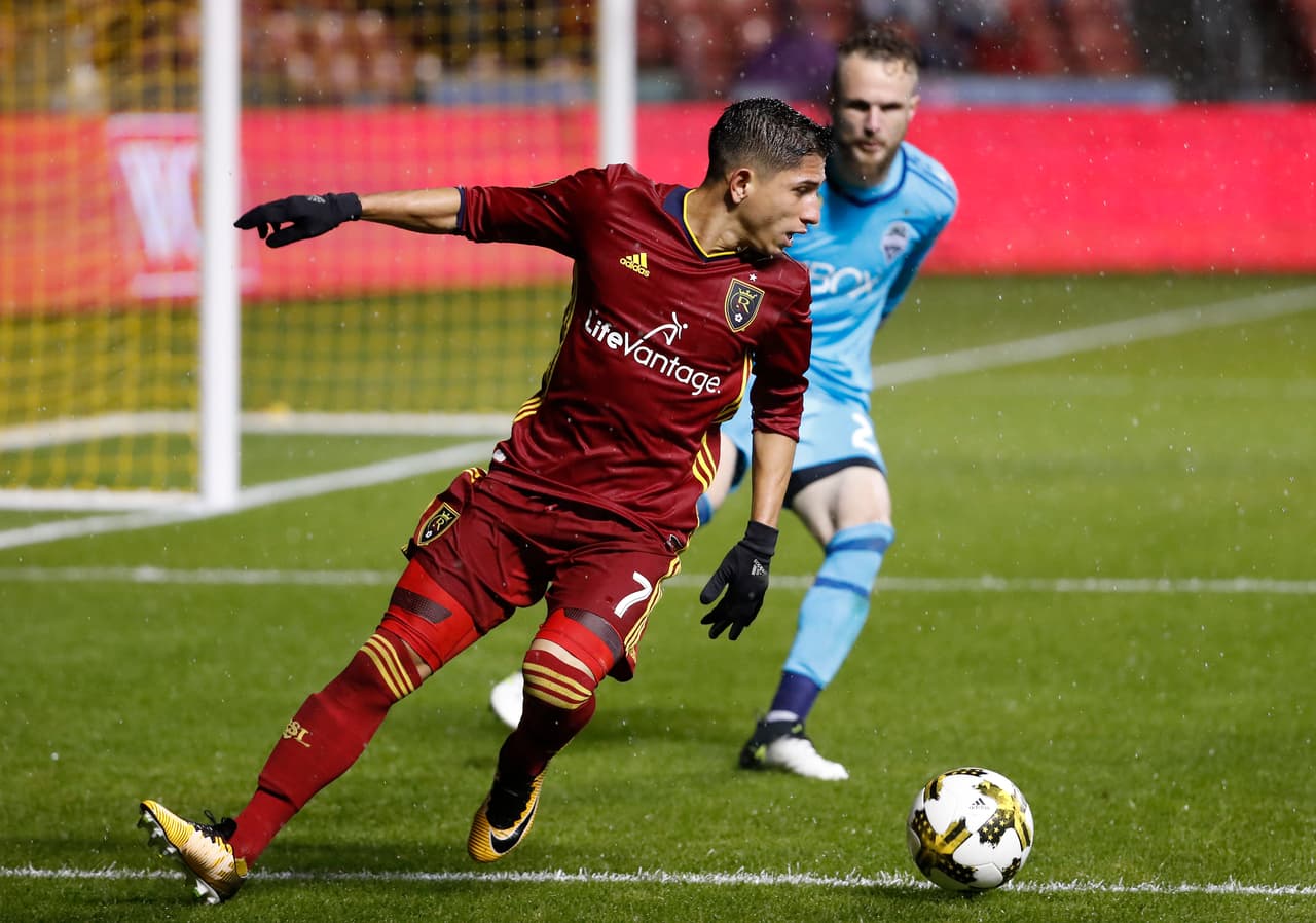 Un gol y una asistencia para Jefferson Savarino ante Seattle Sounders. El joven atacante venezolano es una de las revelaciones de la temporada en Real Salt Lake. (USA Today Images)