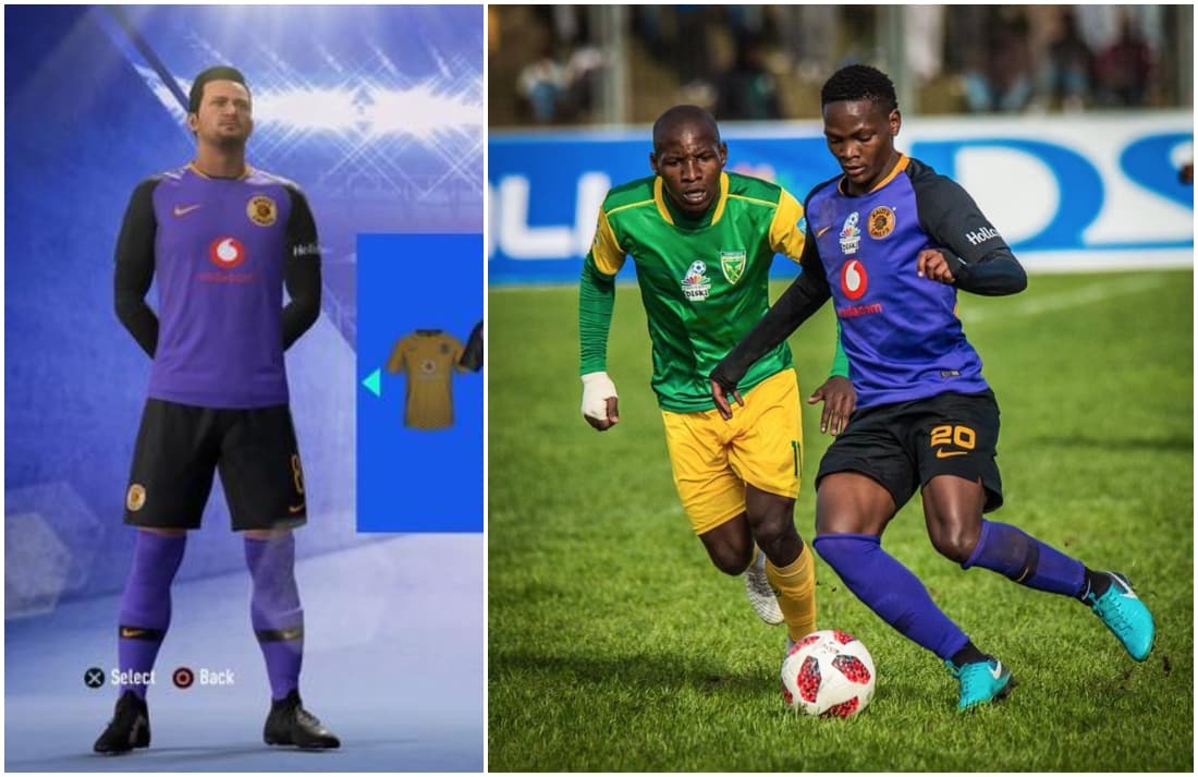 2. Kaizer Chiefs (Sudáfrica) - Uniforme Visitante