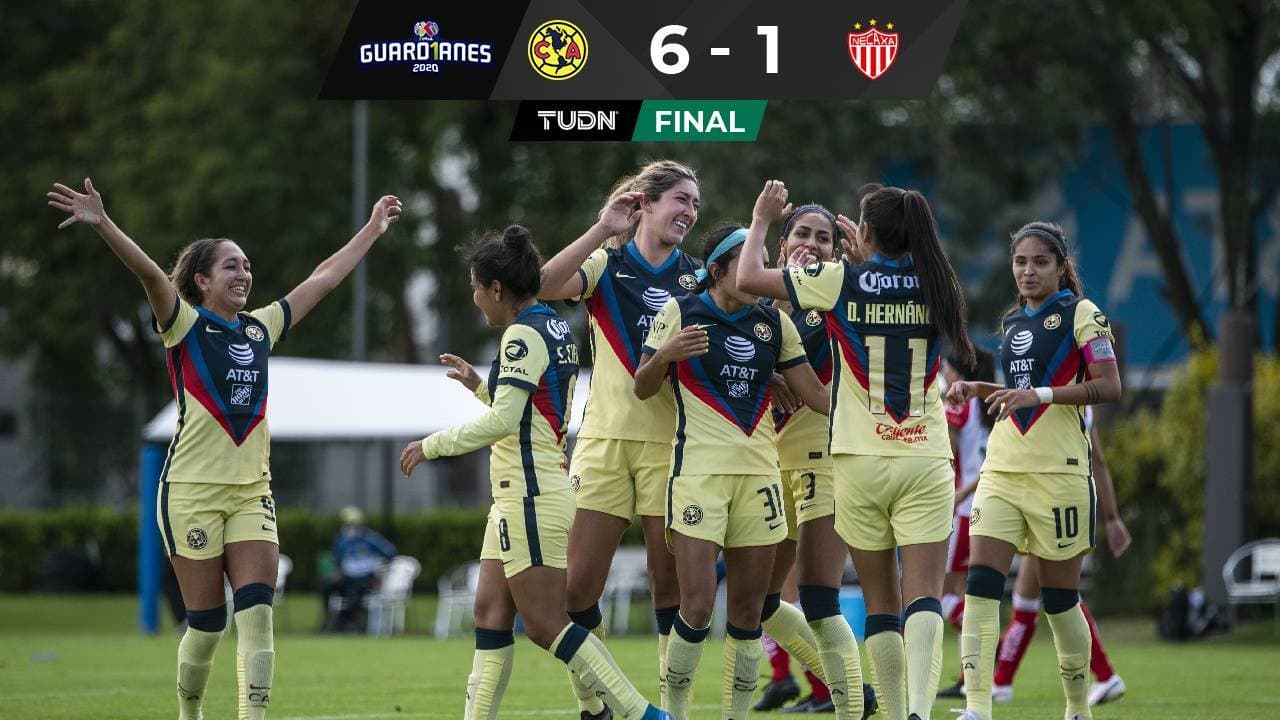 América anota seis goles en Liga MX Femenil después de un año