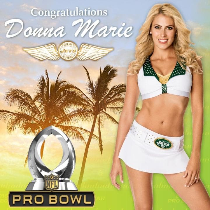 Los Jets eligieron a esta belleza para ir a Hawaii al Pro Bowl 2016. ¡Checa lo mejor de Donna Marie!