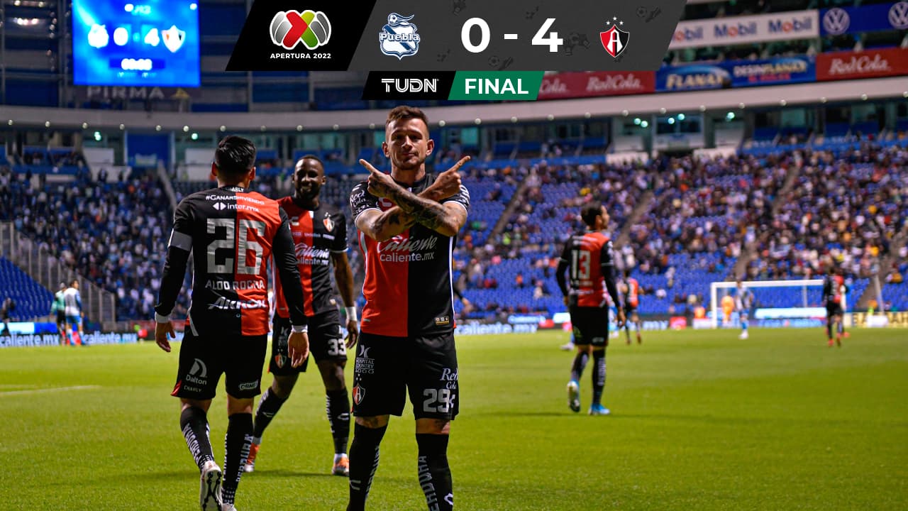 Un Atlas transformado 'baila' al Puebla y vuelve a ganar en Liga MX