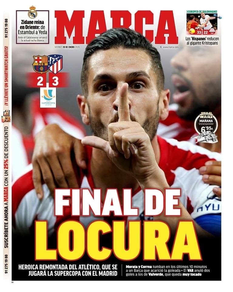 Sorpresiva eliminación del Barcelona en la Supercopa encuentra razón en el VAR.