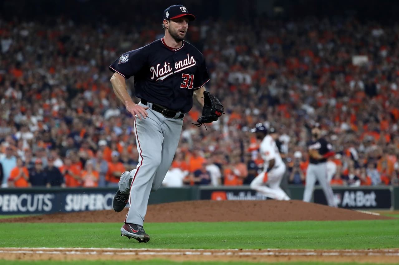 El abridor Max Scherzer llevó hasta la quinta entrada a los Washington Nationals, dejando el juego ganado.
