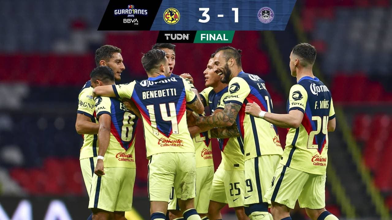 América vence a Mazatlán 3-1 con goles de Henry Martín, Aldo Rocha en propia puerta y Richard Sánchez con un golazo de tiro libre.