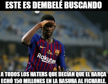 Por su parte, el francés Ousmane Dembele todavía vive con alegría el resultado de su buena actuación en el duelo contra Sevilla.
