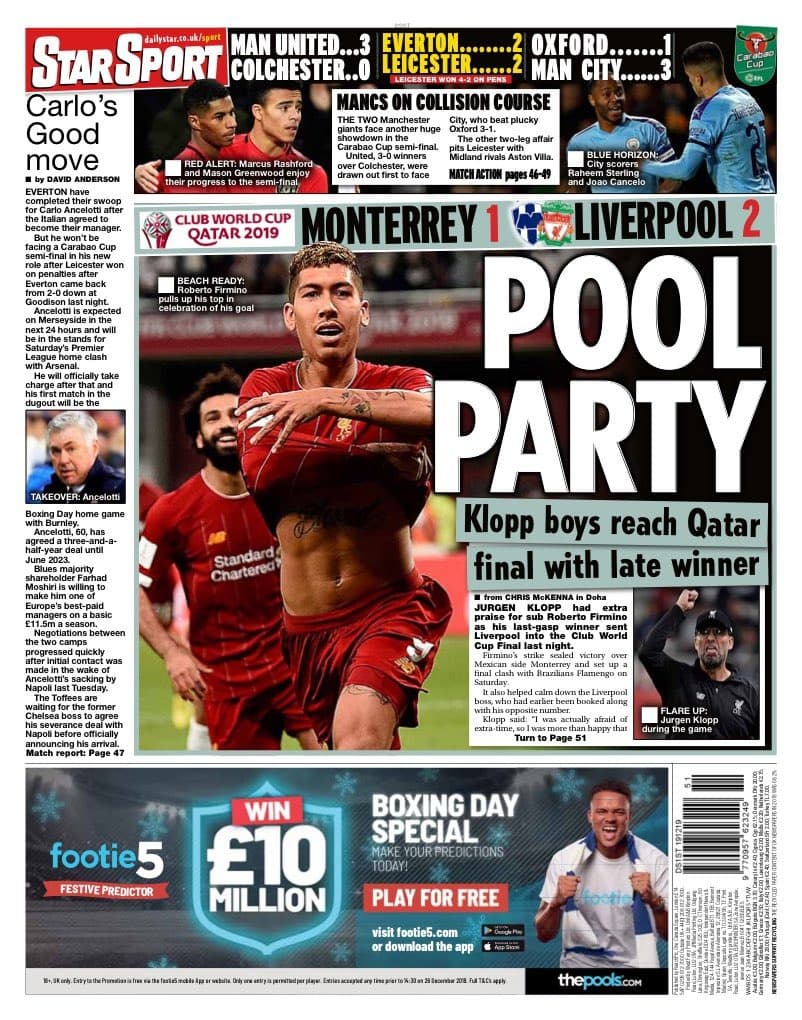 La prensa resalta el tardío triunfo de los campeones de Europa en las semifinales; se medirán al Flamengo en la final del Mundial de Clubes.