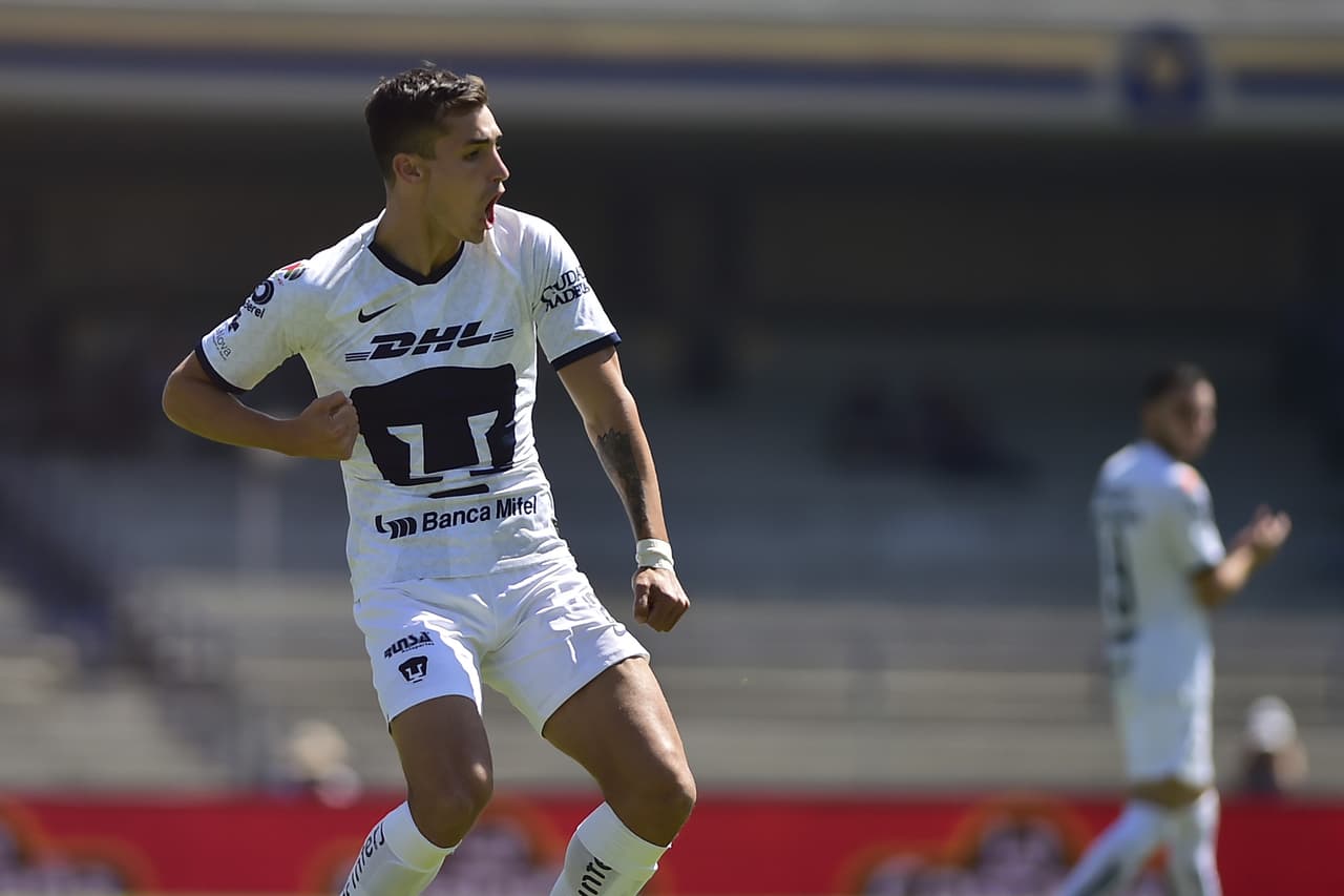 Pumas golea y vence a San Luis 4-0. Con doblete de Carlos Gonzalez, gol de Fabio Álvarez y Juan Ignacio Dinenno, los universitarios se colocan como segundos de la tabla en la Liga MX.