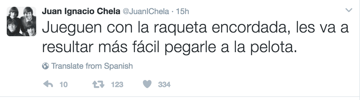 Claro, jamás se les hubiera ocurrido