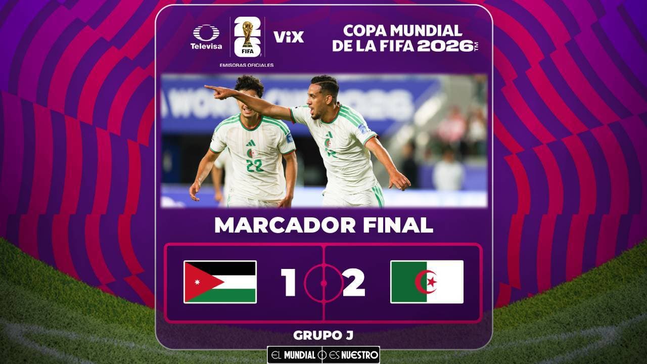 ¡Argelia remonta ante Jordania y se planta en el tercer lugar de grupo!