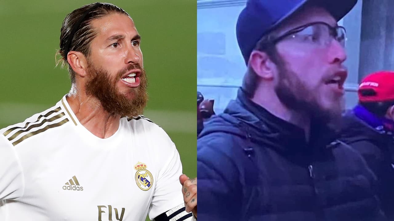 Captan al doble de Sergio Ramos invadiendo el Capitolio