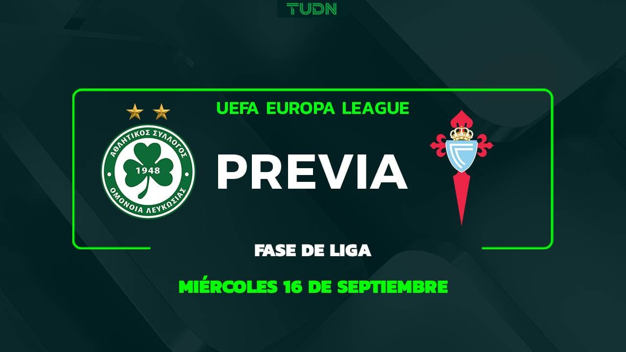 A qué hora y dónde ver el partido Omonia vs. Celta de la Jornada 1 en la UEFA Europa League 2026-2027