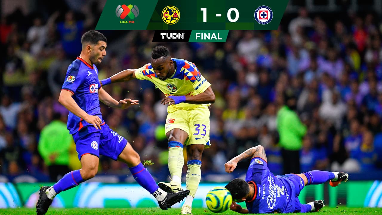 América derrota a Cruz Azul con todo y cuatro goles anulados