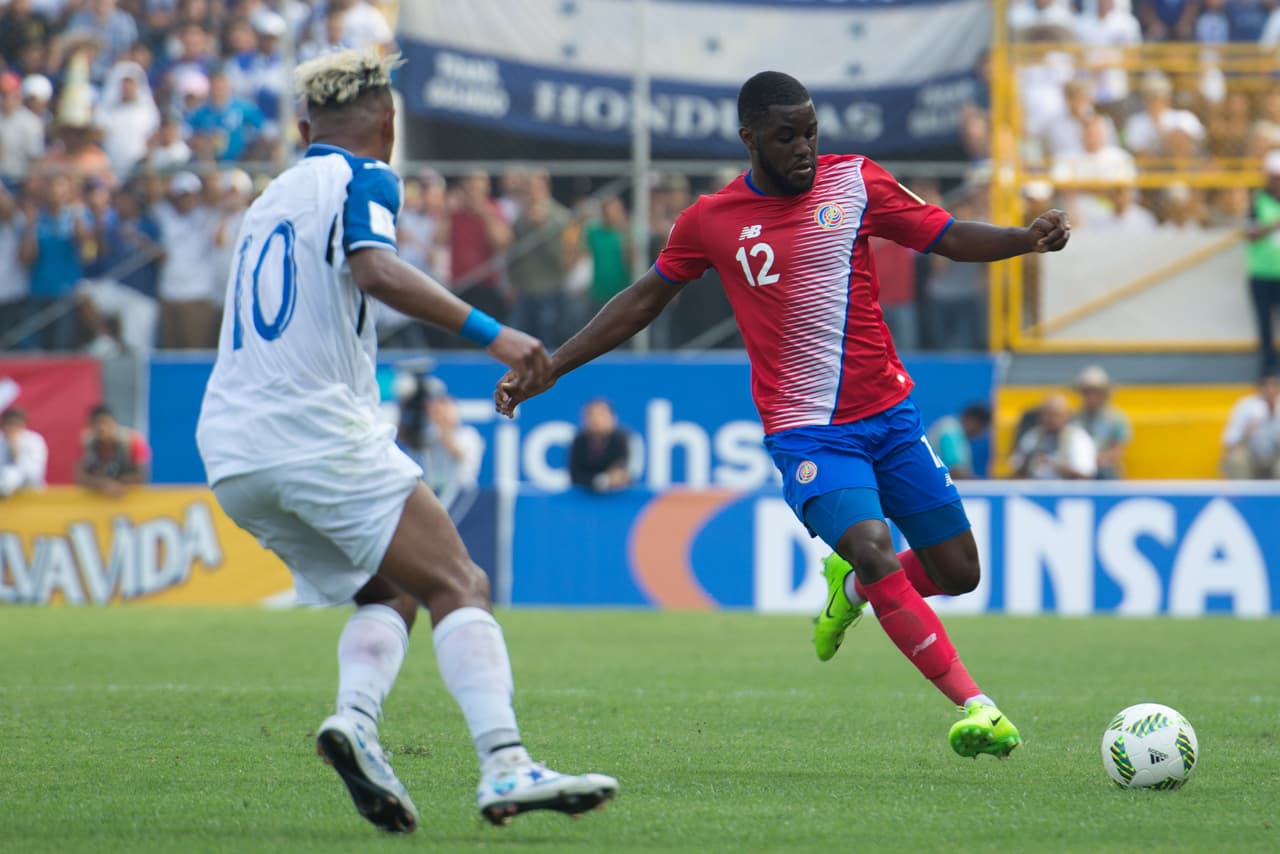 Photo during the action match Honduras vs Costa Rica corresponding the Qualifiers CONCACAF to the FIFA World Cup Russia 2018 at Morazan Stadium. Foto durante el partido Honduras vs Costa Ricacorrespondiente a las Eliminatorias de CONCACAF rumbo a la Copa Mndial de la FIFA Rusia 2018, en el Estadio Morazan, en la foto: Joel Campbell Costa Rica 28/03/2017/MEXSPORT/Jordan Perdomo
