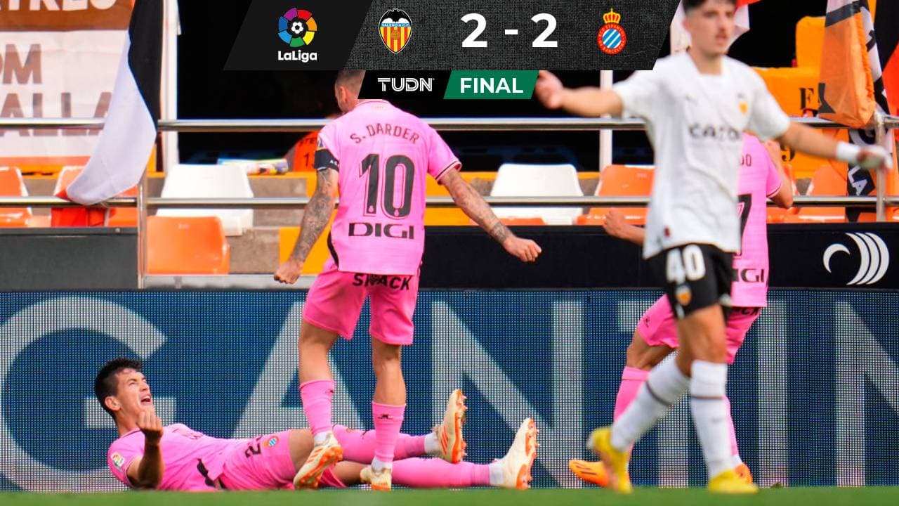 César Montes marca ante Valencia pero no pudo evitar el descenso del Espanyol