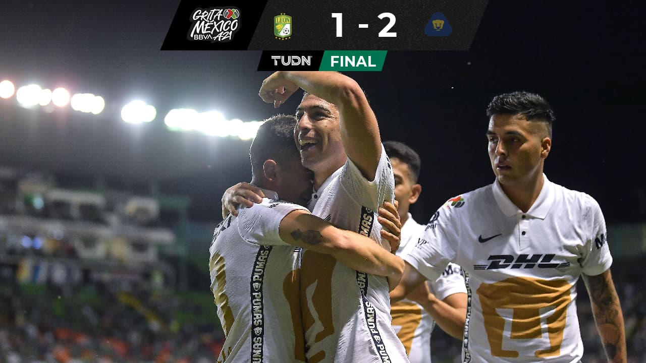 ¡Zurdazo que vale 3! Pumas sorprende a León con golazo agónico