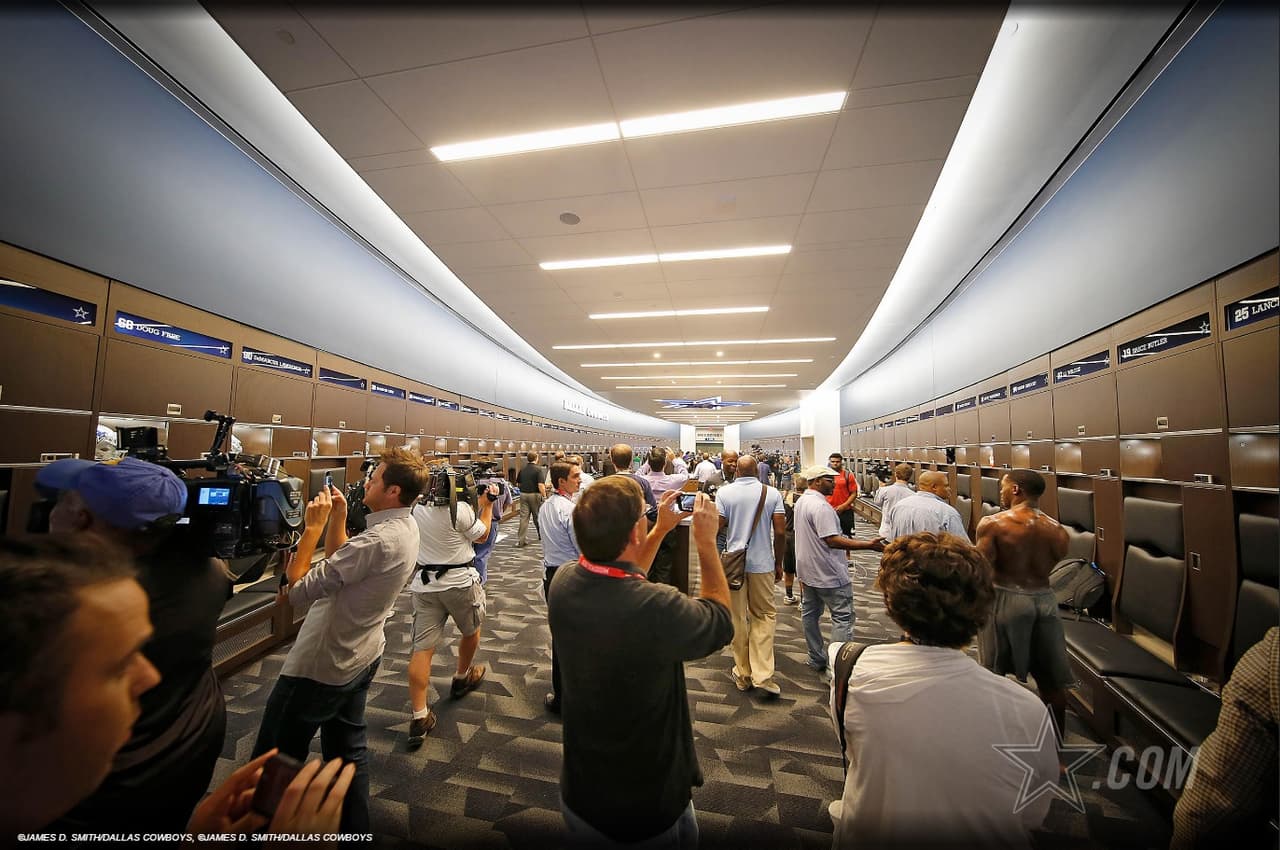 El vestidor del equipo cuenta con todos los lujos para disfrute de sus jugadores.