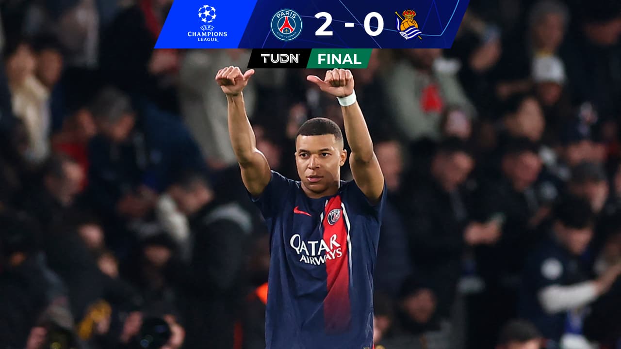 Con Mbappé y mucha jerarquía, PSG toma ventaja ante la Real Sociedad