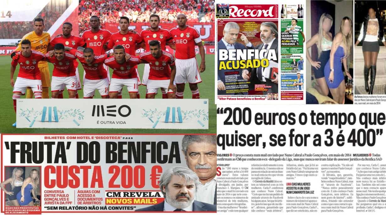 El Benfica y las acusaciones por pagar prostitutas para sobornar a árbitros y directivos