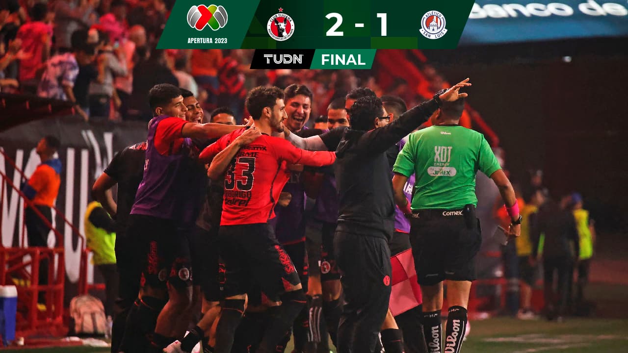 Tijuana derrota a Atlético San Luis con todo y gol anulado