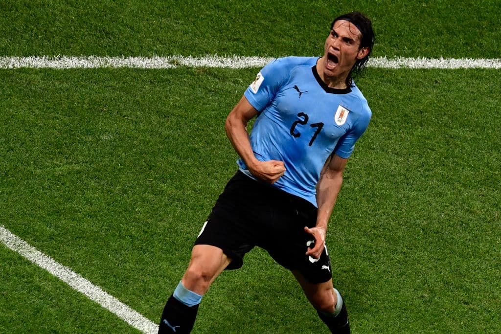 Uruguay celebró al final su paso a cuartos de final con Cavani como figura en el triunfo 2-1 contra Portugal en los octavos de final de Rusia 2018 en Sochi.