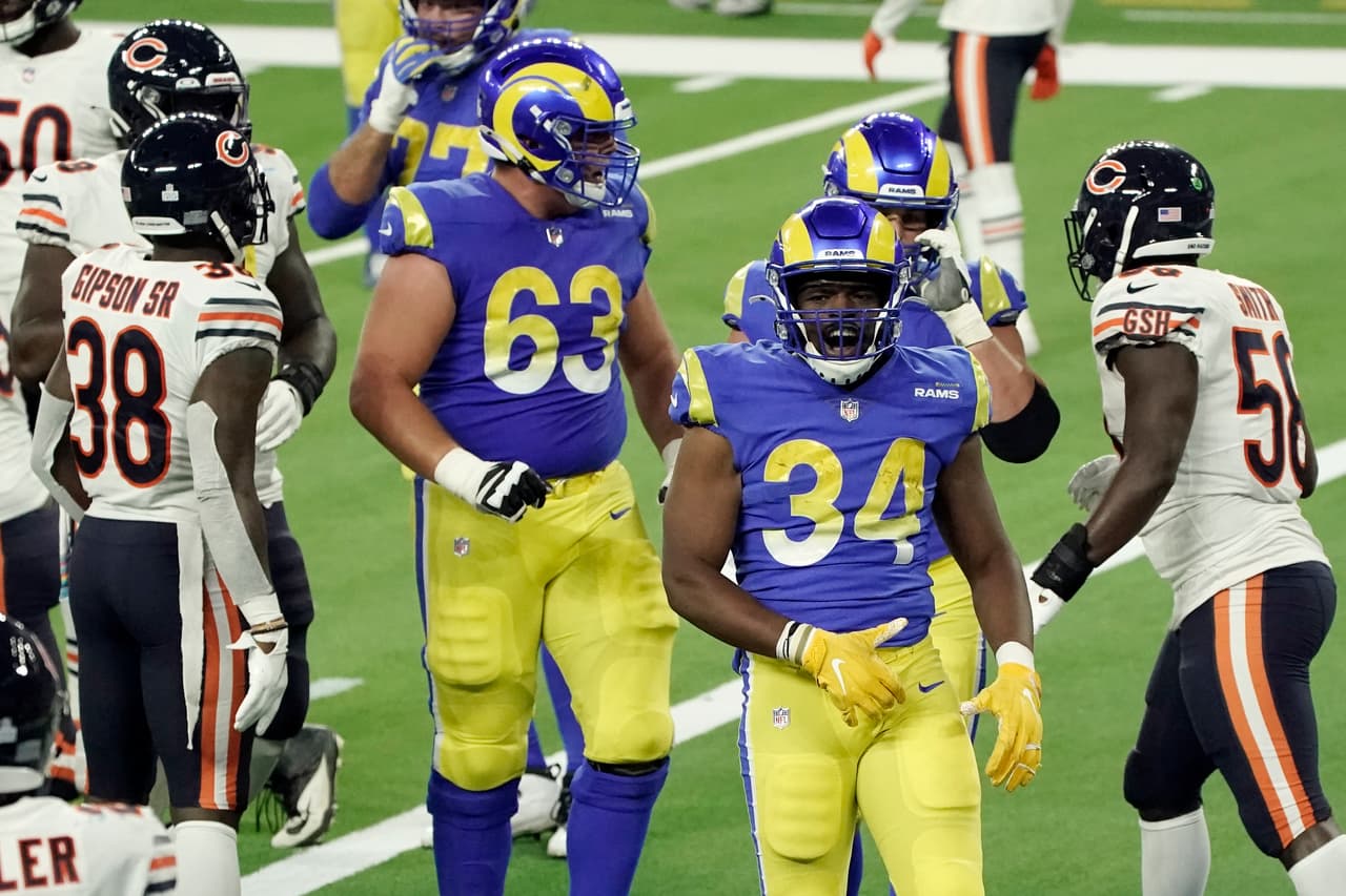 Aaron Donald y su poderosa defensiva dominan durante todo el partido a la ofensiva de los Bears y los Rams ganan 10-24 en el Monday Night.