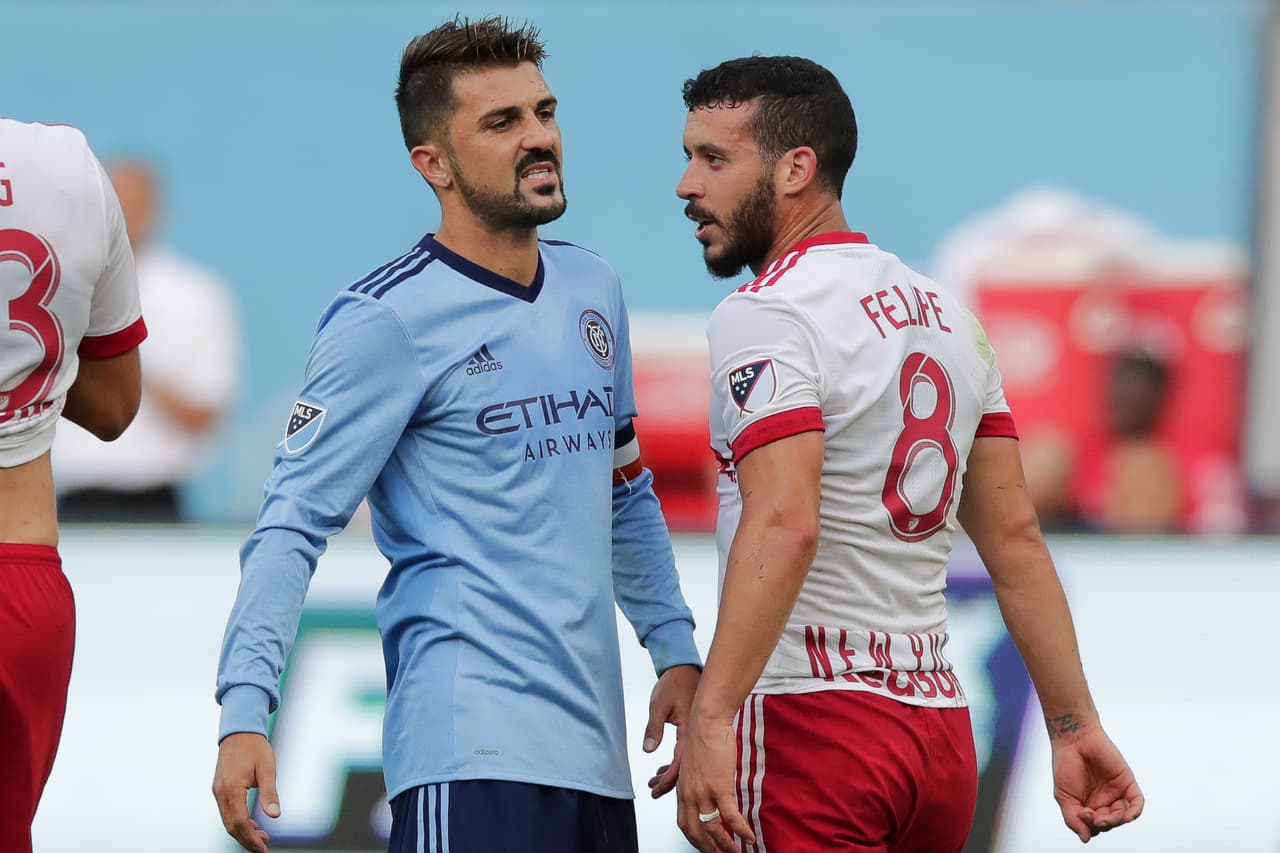 David Villa y Felipe, figuras del Clásico Neoyorquino.