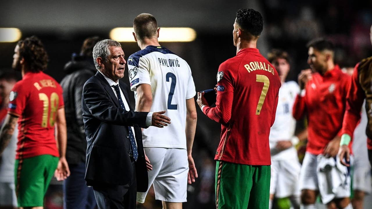 Cristiano Ronaldo hace berrinche ante Fernando Santos