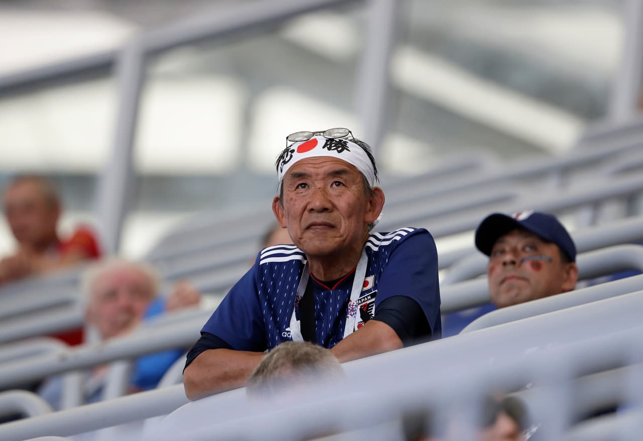 Fanáticos de las selecciones de Japón y de Polonia abarrotaron las calles y los alrededores de Volgograd Arena, y también sus tribunas para alentar a sus selecciones, ¡vaya colorido!